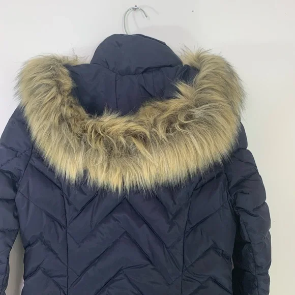 MARC NEW YORK Roxbury Matte Satin Puffer Coat Navy XS NWT - Picture 13 of 15